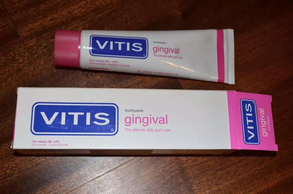 Toothpaste Vitis: ortodontiċi u ġinġivali, Whitening u prodotti oħra, Struzzjonijiet għall-Użu tat-Toothpaste 24054_5