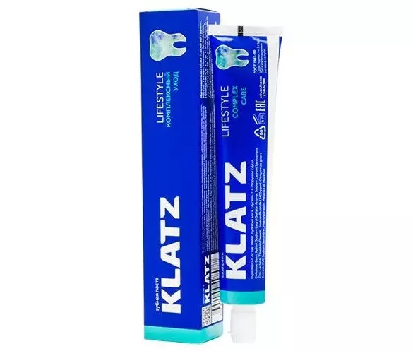 Klatz toothpaste: lasa ng alak at kalusugan, mga linya ng bata para sa mga bata at brutal lamang, i-paste para sa mga lalaki. Mga Review ng Dental 24056_29