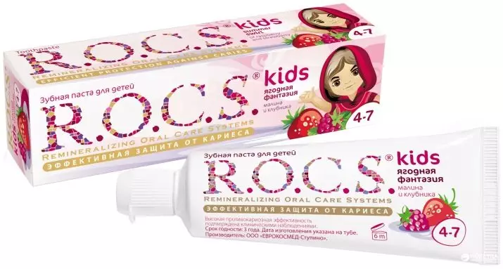 Barns tannkrem r.o.c.s.: For barn 0-3 og 4-7 år, 6-12 og 8-18 år, baby og junior, pasta med fluor og annen sammensetning 24067_19