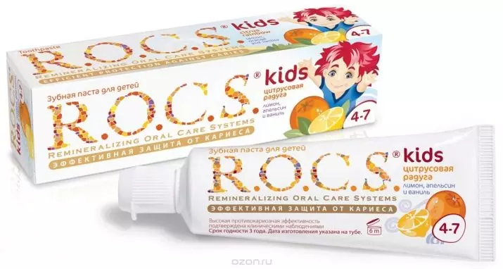 Barns tannkrem r.o.c.s.: For barn 0-3 og 4-7 år, 6-12 og 8-18 år, baby og junior, pasta med fluor og annen sammensetning 24067_20