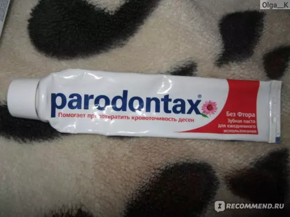 Parodontaxova zobna pasta: brez fluorida za zdravje, kompozicija, ultra čistilna pasta, 