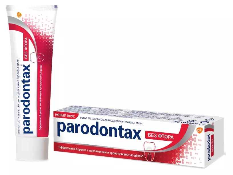 PARODONTAX's Diranên PARODONTAX: Bê Fluoride ji bo Tenduristiya Gum, Berhevok, Paste Paste Ultra, 