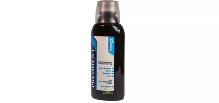 Ang mga riners ay pangulo: Profi at aktibo para sa oral cavity, antibacterial na may chlorhexidine at iba pa. Komposisyon ng mga pondo at tagubilin para sa paggamit 24081_14