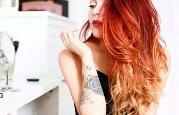 Redhead Shatus (36 billeder): Farvning af mørkt og blondt hår med mellemlang længde i røde nuancer, maling korte og lange tråde rød farve. Er det muligt at male henna? 24114_9