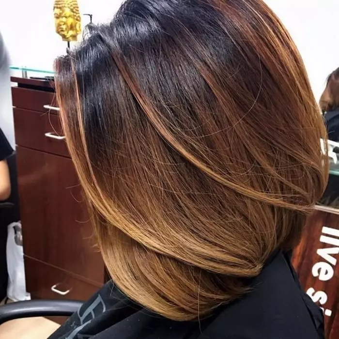 Shatusha на темна нега на коса (28 фотографии): Карактеристики на боење фризури со удира со удира и без него 24120_17