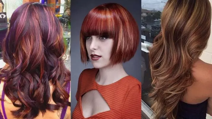 Colorir no cabelo escuro (79 fotos): Colocar o cabelo de comprimento médio. Como fazer colorir cabelo curto e longo em casa? 24134_3