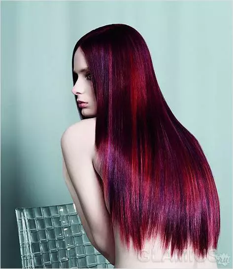 暗い髪の着色（79枚の写真）：中長の髪の毛を染色する。家で短くて長い髪の着色を作る方法は？ 24134_73
