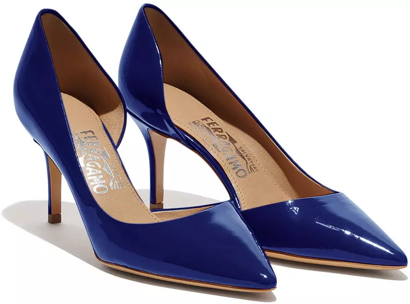 Sepatu Lacquer Biru (26 foto): Model lacquered biru sing peteng lan cahya biru 2413_11