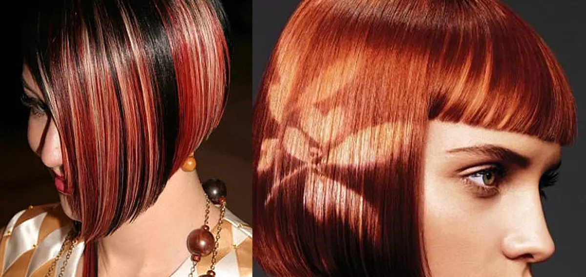 Farging på middels hår (17 bilder): Farging av middels lengde hårklipp med bangs, maleri av rett og krøllete hår, eksempler på vakre frisyrer 24140_7