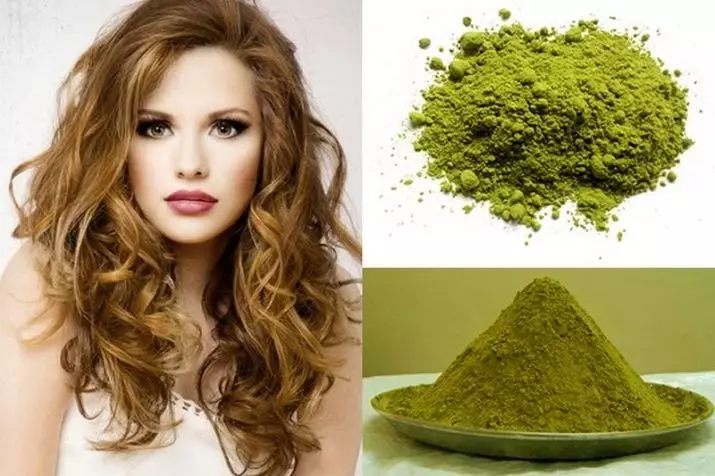 Henna para o pelo (68 fotos): Normas de cor de pelo, tons e cores de pintura natural. O Henna é mellor e como usalo? 24171_26