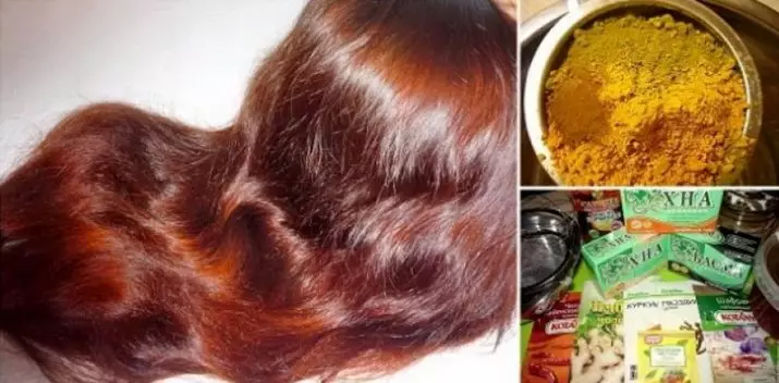 Henna für Haare (68 Fotos): Regeln der Haarfarbe, Farbtöne und Farben der natürlichen Farbe. Welcher Henna ist besser und wie man es benutzt? 24171_39