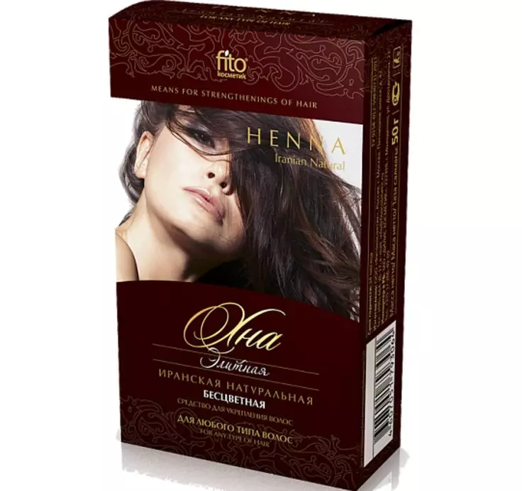 Henna iranien (51 photos): Comment choisir un huhu naturel avec une huile rapide pour peindre les cheveux? Quelle couleur peut être obtenue? Combien avez-vous besoin de garder l'incolore Huhu sur les cheveux? Commentaires 24174_31