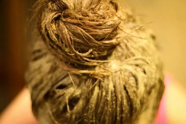 Berapa banyak untuk menjaga rambut di atas rambut? Berapa banyak waktu yang Anda butuhkan untuk menjaga Huhu yang tidak berwarna untuk memperkuat rambut? Berapa lama pewarnaan rambut? 24176_22