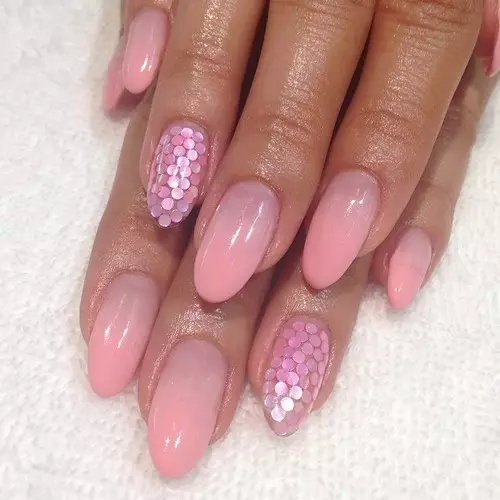 Manicure manicure Gel Lacquer (68 sary): Ny famoronana endrika miaraka amin'ny lambam-paty mavokely mavokely. Ahoana no fomba hanamboarana ny fototry ny gel lacas? 24208_44