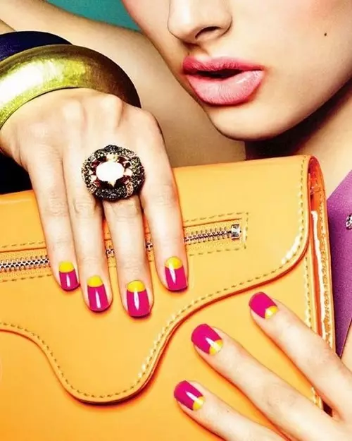 Bright Manicure Gel Lacquer (36 bilder): Nail design idéer i orange färg 24212_3
