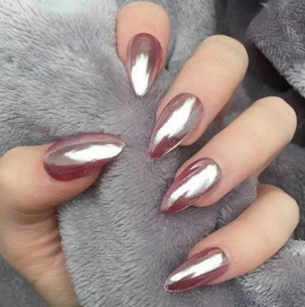 Manicure bi Wiper Gel Lacquer (91 wêneyan): Meriv çawa bi karanîna li ser varnişa reş an spî bikar bîne? Sêwirana manîkura sor û şîn 24237_4