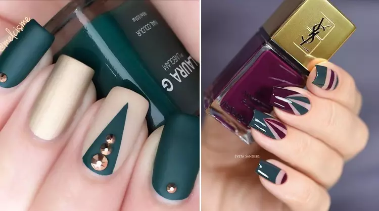 Geometry Gel Barnish en las uñas (58 fotos): ¿Cómo hacer el diseño de un paso de manicura geométrico a paso? Ideas de diseño originales 24240_50