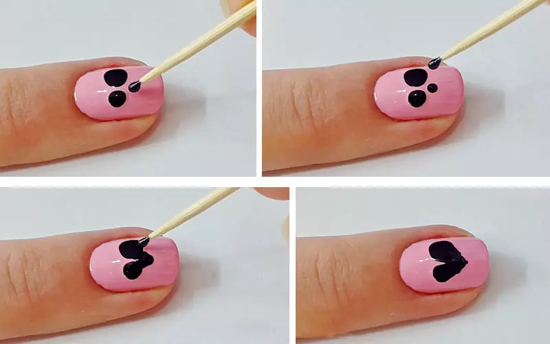 Simple drawings on nails with gel varnish for beginners (99 photos): How to draw simple patterns at home? The easiest manicure options 24251_58