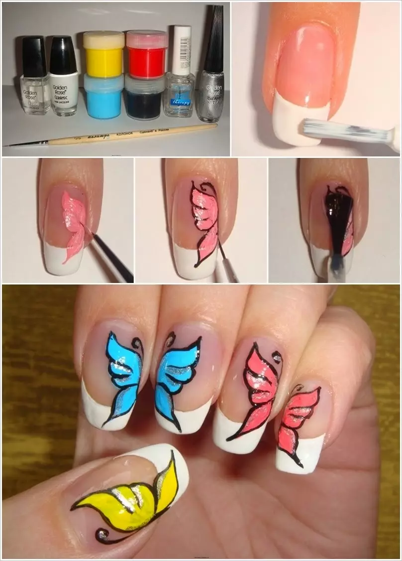 Simple drawings on nails with gel varnish for beginners (99 photos): How to draw simple patterns at home? The easiest manicure options 24251_89