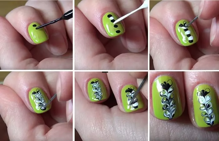 Simple drawings on nails with gel varnish for beginners (99 photos): How to draw simple patterns at home? The easiest manicure options 24251_97