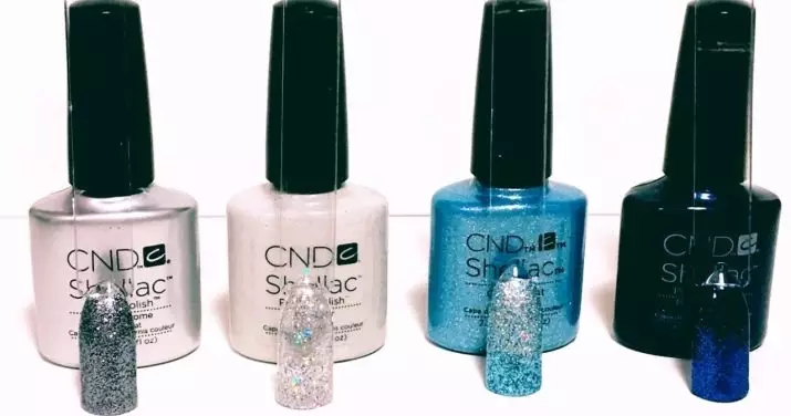 CND Gel Lacquer: ສ່ວນປະກອບແລະ palette ຂອງສີ, ລັກສະນະຂອງການເຄືອບ shellac ແລະເກມທີ່ສ້າງສັນ, ການທົບທວນຄືນ 24305_8