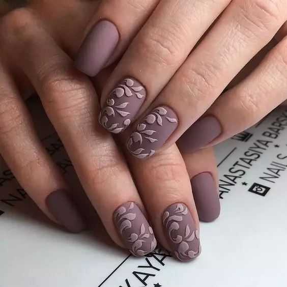 Light Matte Manicure (52 φωτογραφίες): Σχεδιασμός νυχιών σε φωτεινά χρώματα 24380_23