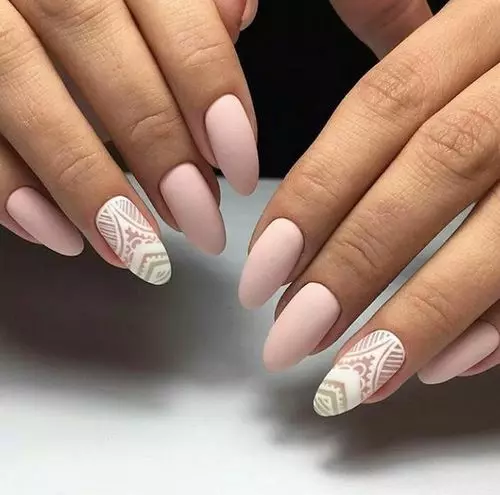 Light Matte Manicure (52 φωτογραφίες): Σχεδιασμός νυχιών σε φωτεινά χρώματα 24380_6