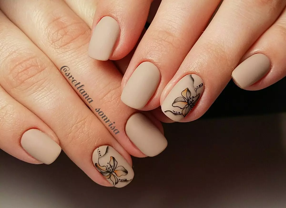 Manicura lleugera Matte (52 fotos): disseny d'ungles de colors brillants 24380_7