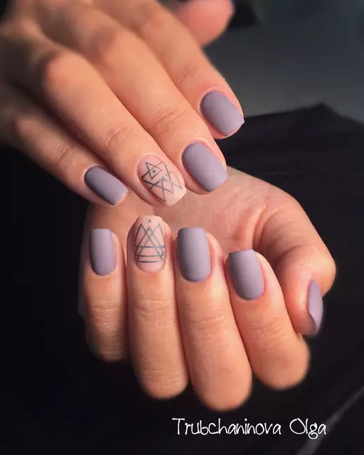 Manicura lleugera Matte (52 fotos): disseny d'ungles de colors brillants 24380_9