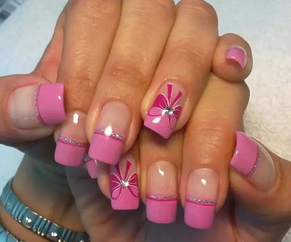 Bright Pink Manicure (63 Billeder): Nail Design med sure og neonfarver 24387_38
