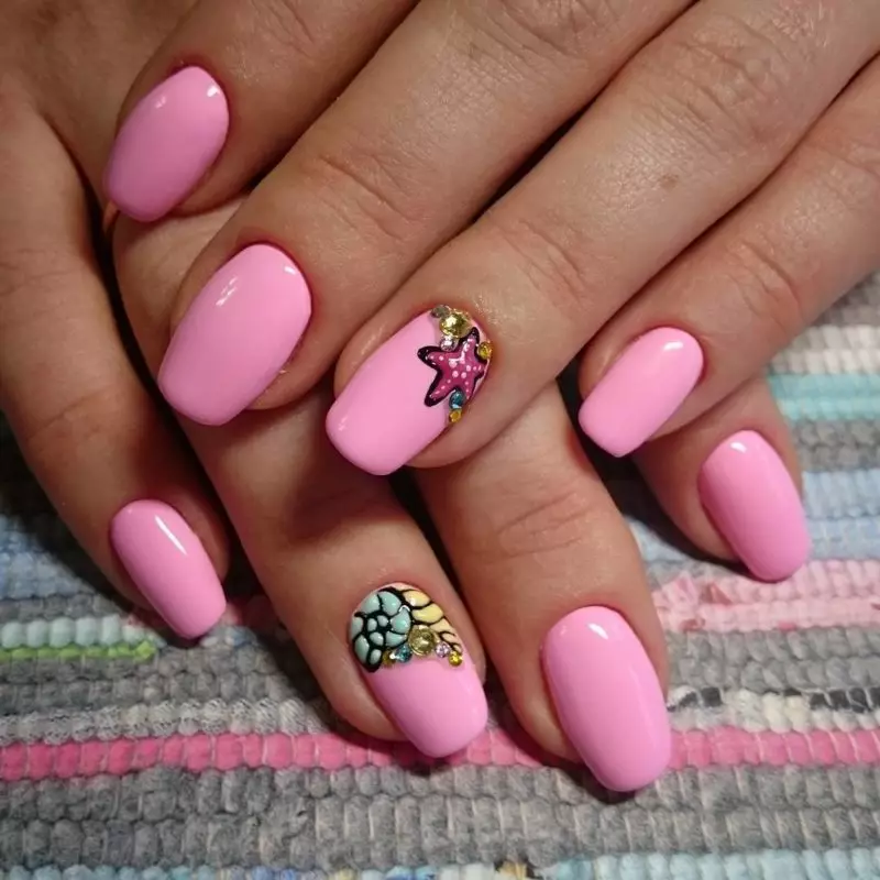 Bright Pink Manicure (63 Billeder): Nail Design med sure og neonfarver 24387_50