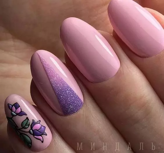 粉红紫色修指甲（44张）：钉子设计与清漆的想法 24399_33