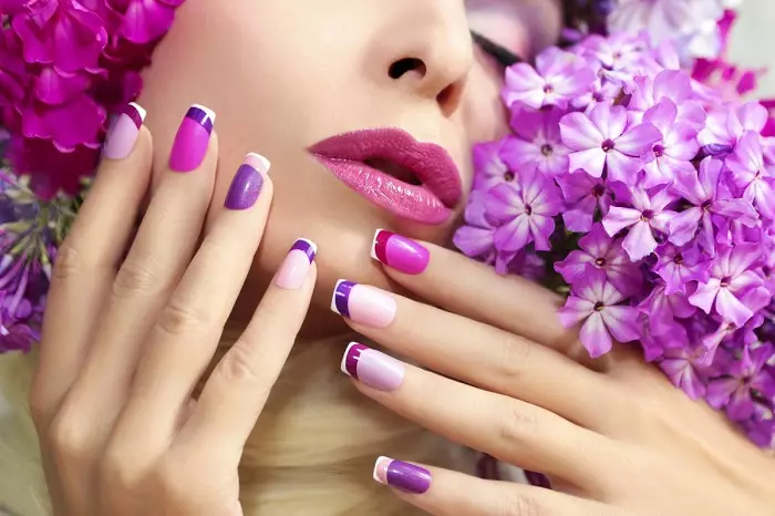 粉红紫色修指甲（44张）：钉子设计与清漆的想法 24399_5