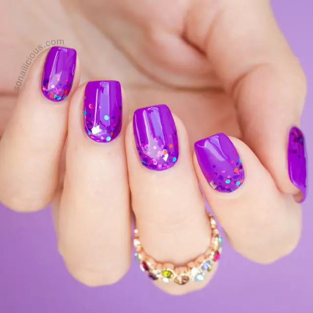 粉红紫色修指甲（44张）：钉子设计与清漆的想法 24399_6