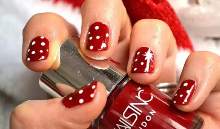 Dark Red Manicure (40 foto): Belle opzioni di design per unghie 24421_33