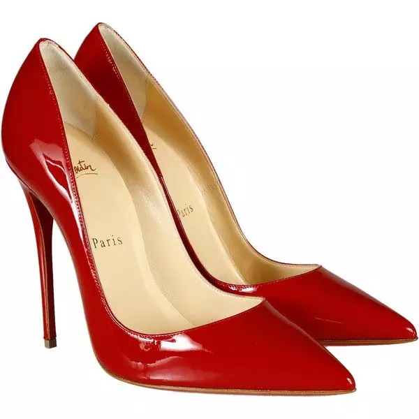 Rdeče pete čevljev (73 fotografij): model na peti, visok, nizek in na debel pete, lepe slike 2443_21