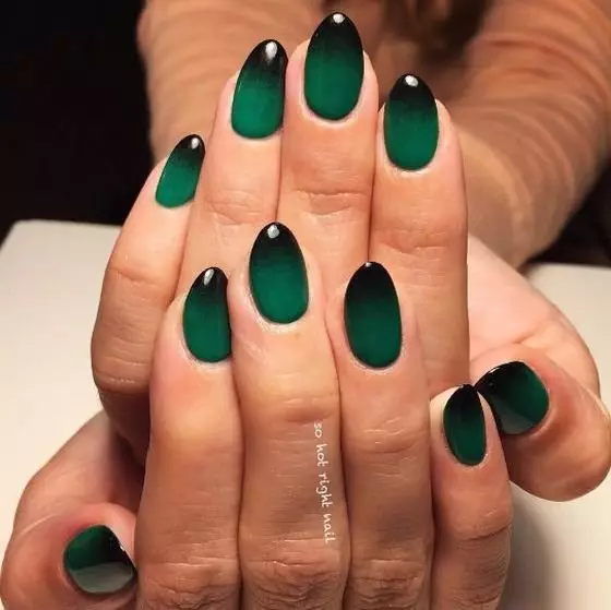 Manicure em cores verdes (38 fotos): características de design de unhas 24447_27