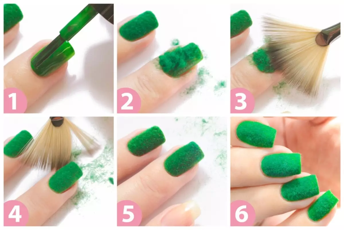 Manicure em cores verdes (38 fotos): características de design de unhas 24447_28