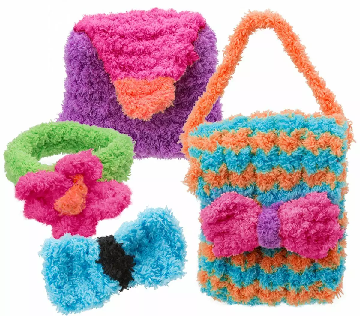 针织套：用于针织玩具，包包和背包钩针，创造力和礼品针织套装的儿童套件 24509_29