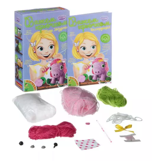 Knitting Sets: Children's Kits for Knitting Toys, Bags and Backpacks Crochet, Tools for Creativity and Gift Knitting Sets 24509_35
