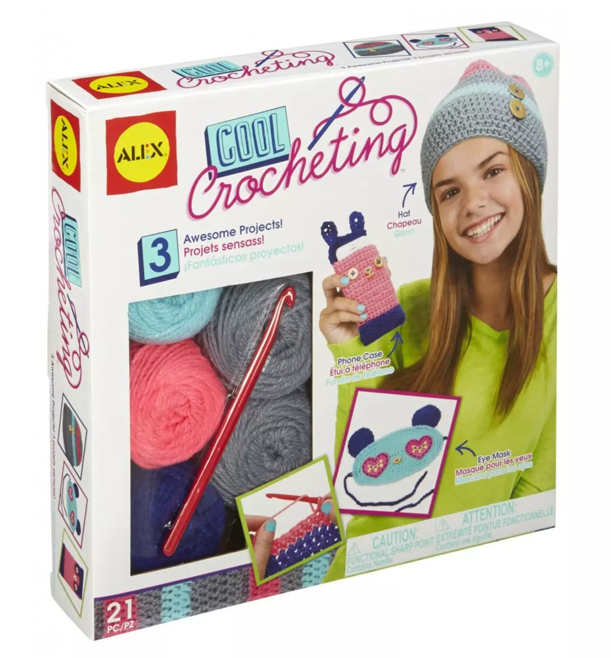 Ensembles de tricot: kits pour enfants pour les jouets à tricoter, sacs et sacs à dos au crochet, outils de créativité et de tricot cadeau 24509_6