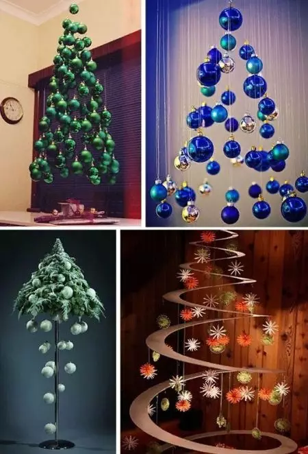 Árbol de Año Nuevo con tus propias manos: ¿Cómo hacer un árbol de Navidad para el nuevo año de papel, dulces y otros de la novia? Ideas y Clase Master 24587_40