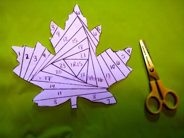 Iris Folding (52 снимки): Какво е това? Схеми и шаблони, техници и майсторски класове на вземане на карти, най-интересните занаятчийските 24592_3