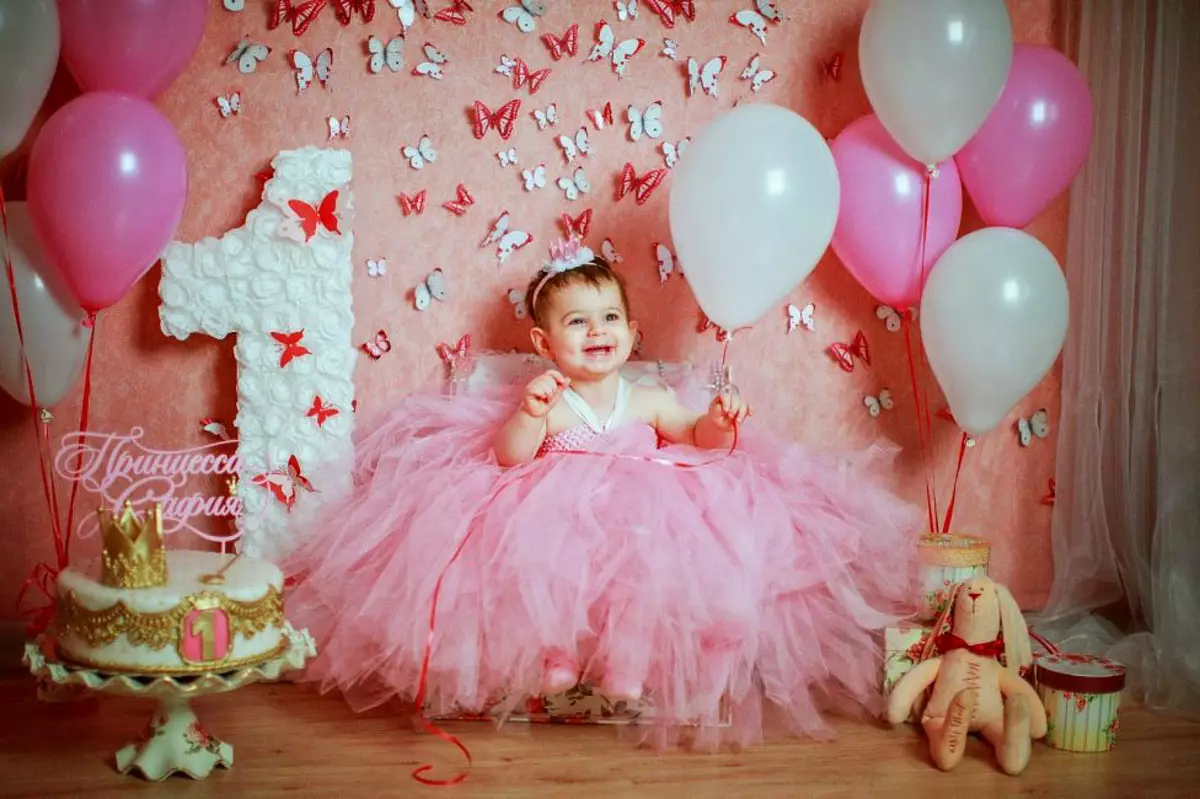Decoración de aniversario de rapaza: como decorar unha sala para unha rapaza de 2 a 3 anos e 5-10 anos? Ideas para o bebé 8, 11, 12, 13, 14, 15 anos 24608_23