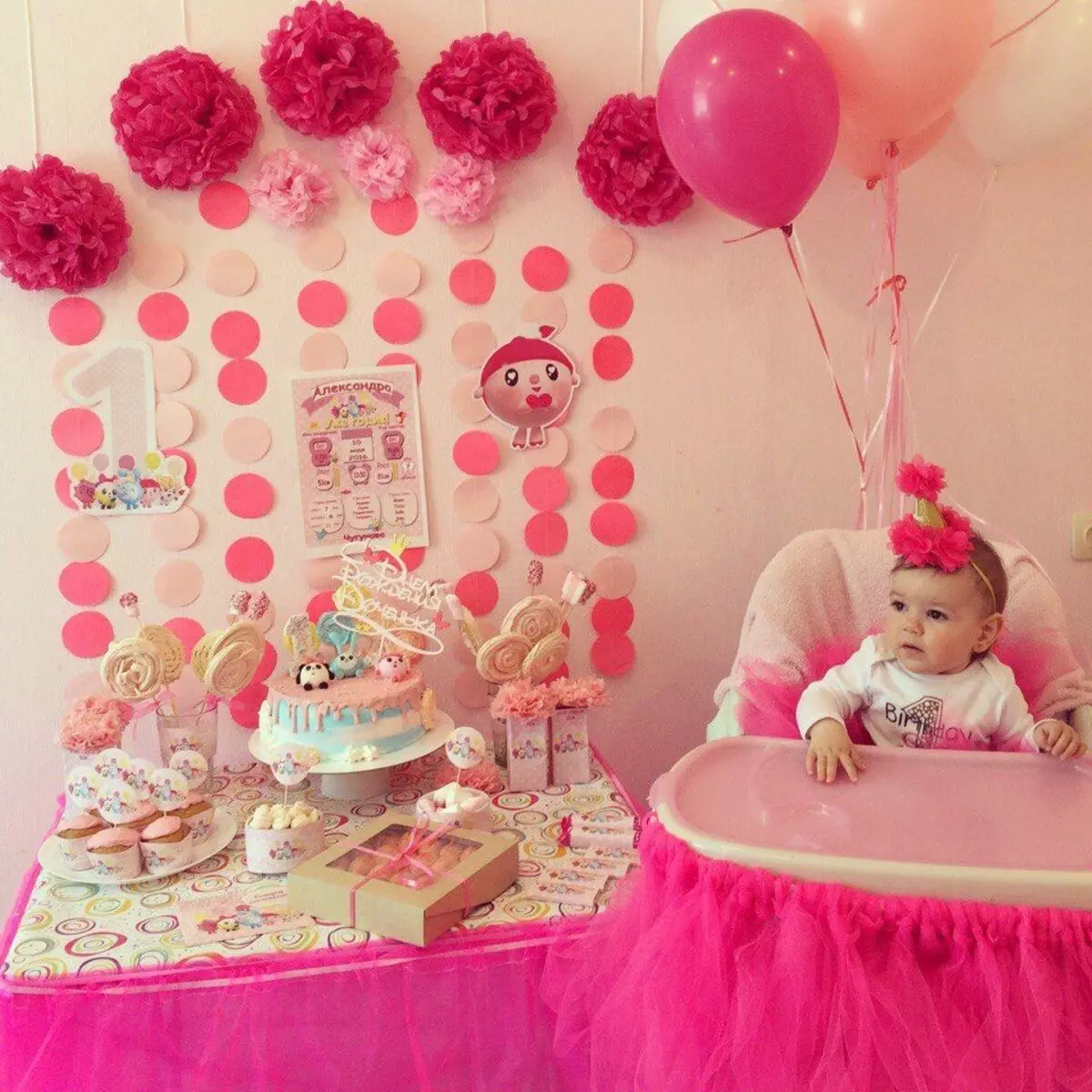 Merginos gimtadienio apdaila: kaip papuošti kambarį 2-3 metų ir 5-10 metų amžiaus? Idėjos kūdikiui 8, 11, 12, 13, 14, 15 metų 24608_4