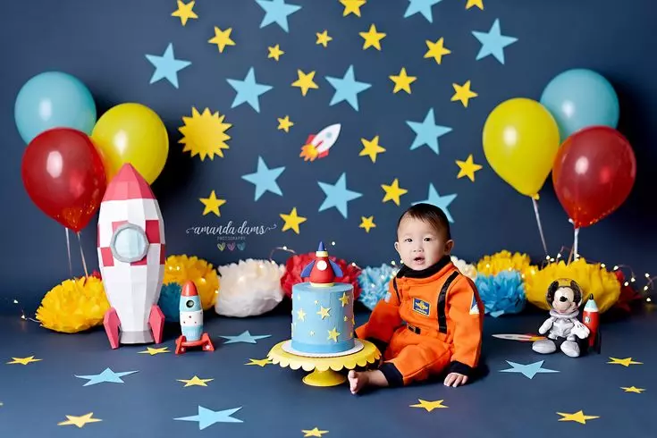 Rođendan dekoracija 1 godina rođendan: kako ukrasiti bebinu sobu sa svoje ruke? Ideje Dekoracije za djecu za odmor 24611_19