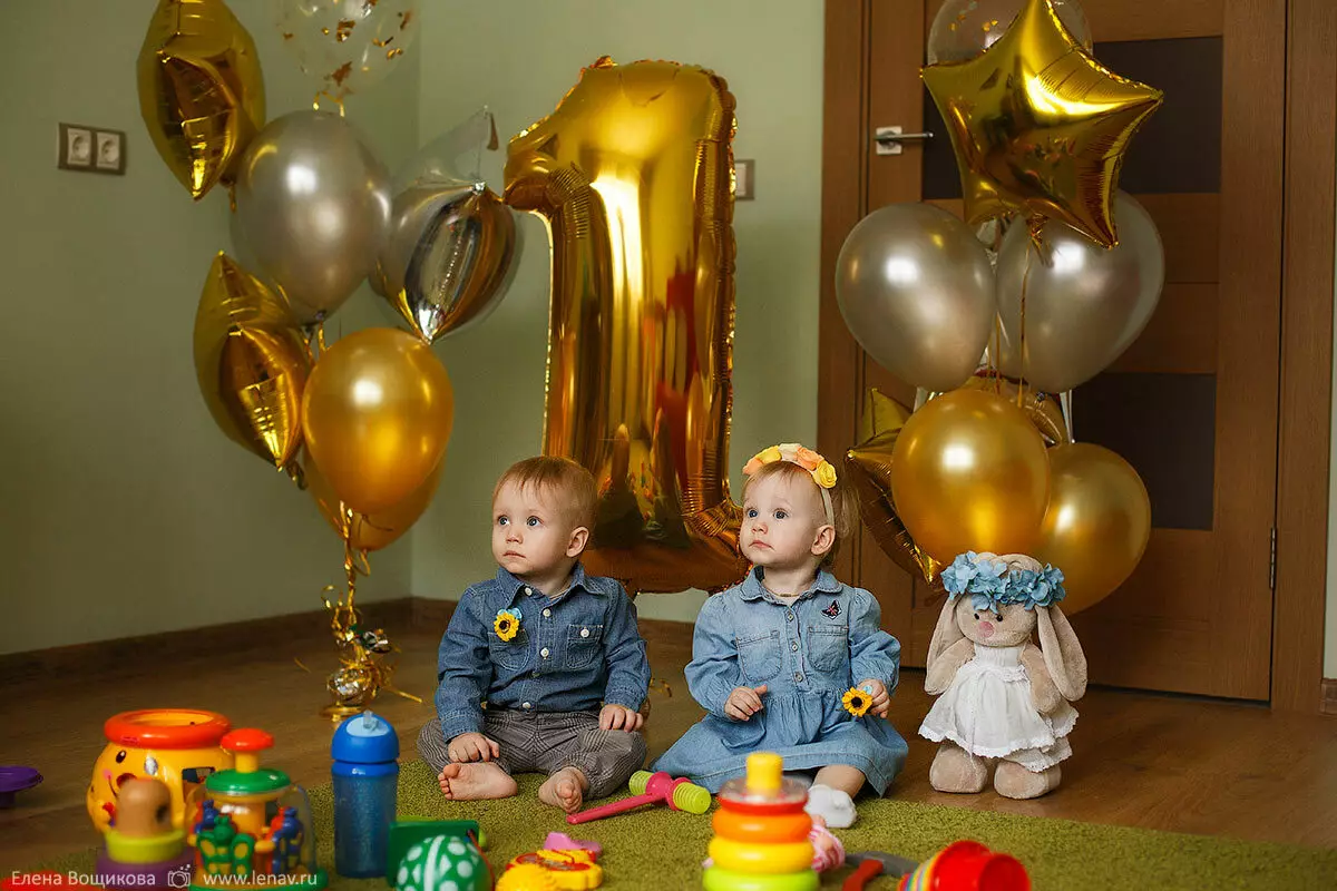 Narodeninová dekorácia 1 rok narodeniny: Ako zdobiť detskú izbu s vlastnými rukami? Nápady zdobenie dovolenkového domu 24611_23