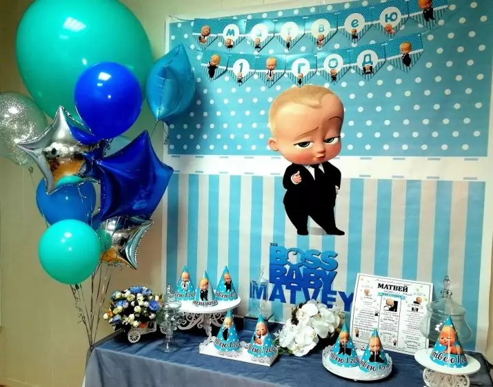 Decoração de aniversário para o menino: Como decorar o quarto com bolas para uma criança 2-3 anos, 4-5, 6-7 e 8-10 anos? 24617_42