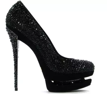 Cipele s rhinestones (59 fotografija): modeli s Swarovski na petom i bez 2470_30