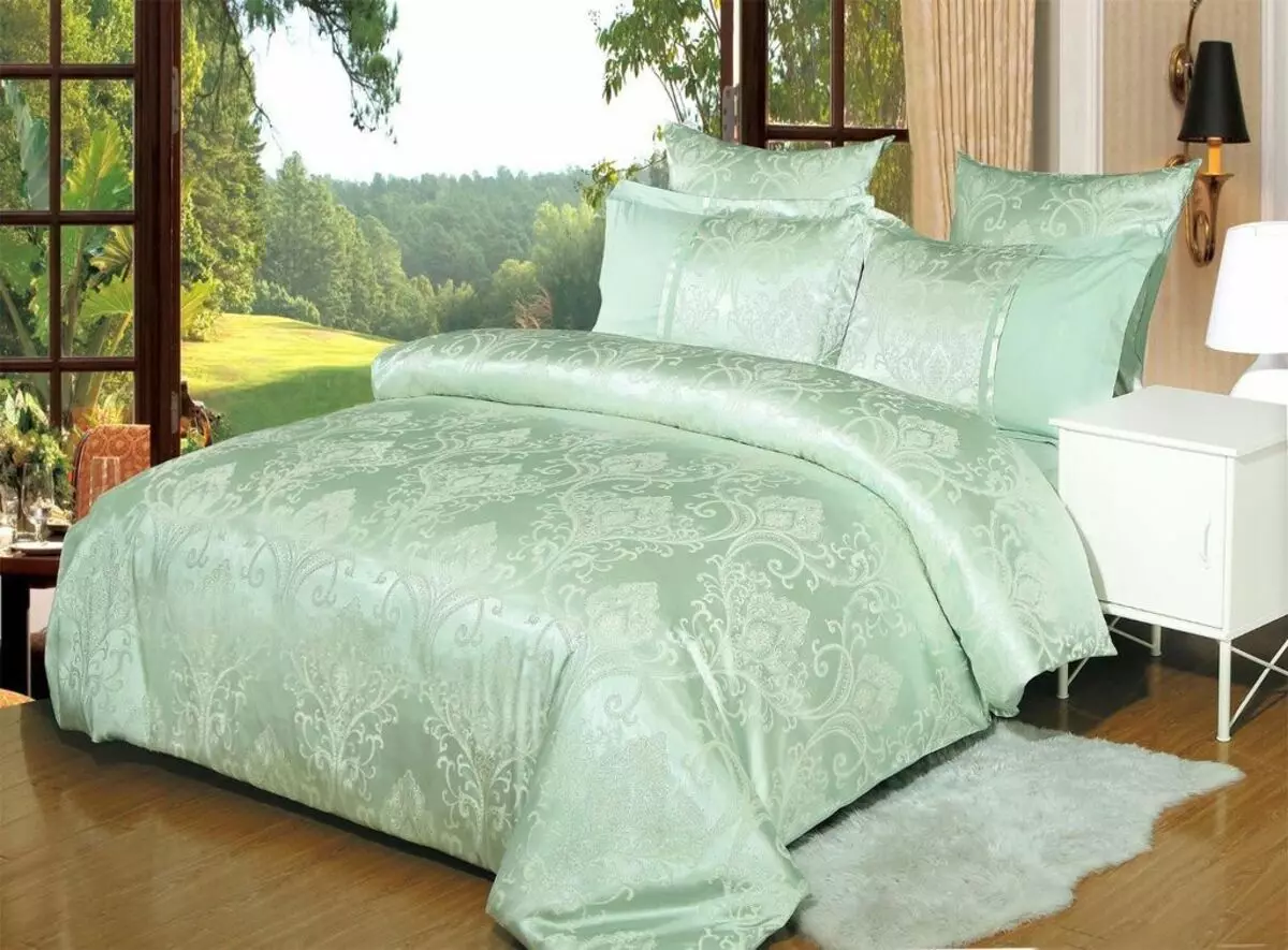Ropa de cama (53 fotos): Kits hermosos. ¿Qué instalaciones para dormir son las más de buena calidad y cómo elegirlas? Producción 24720_48